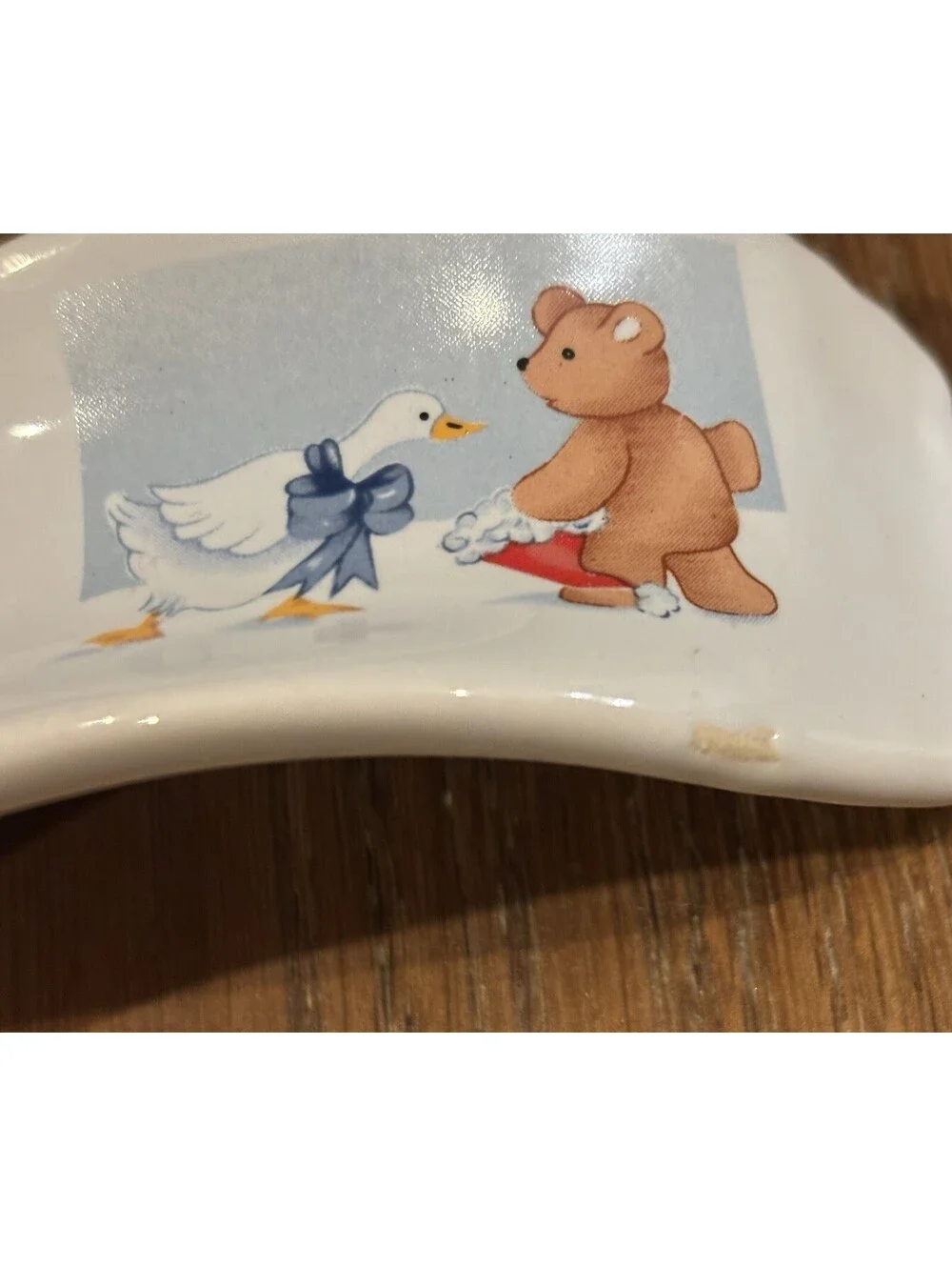 Vintage 80s 90s House Of Loyd “Goose & Bear” Spoon Rest, Cottage Core, Farmhouse